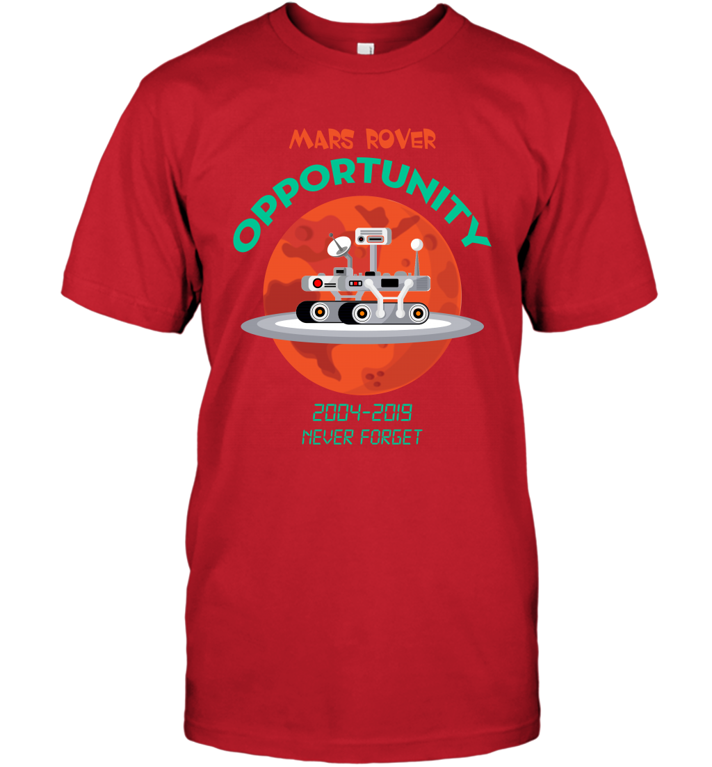 Mars Rover Opportunity Never Forget Shirt T-Shirt T-Shirt Red
