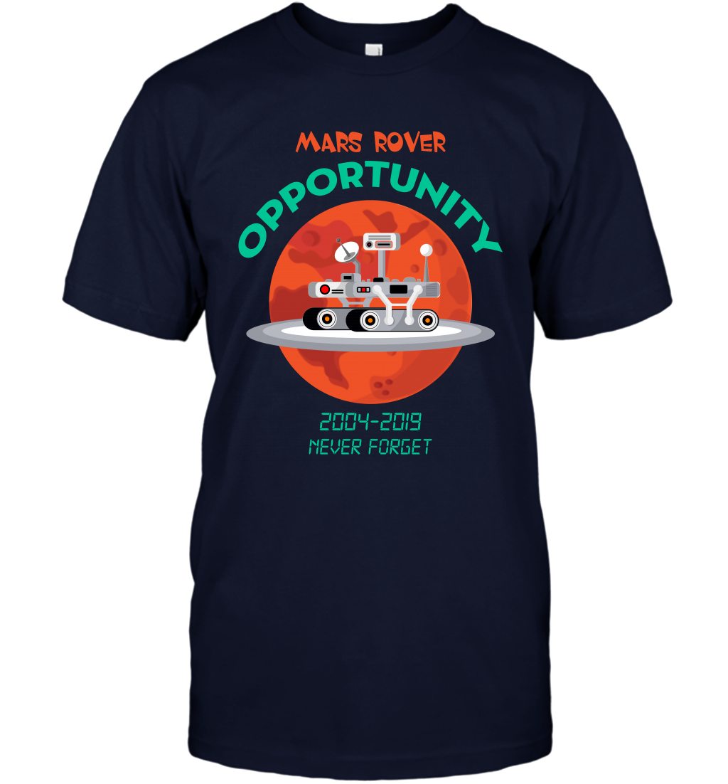 Mars Rover Opportunity Never Forget Shirt T-Shirt T-Shirt Navy