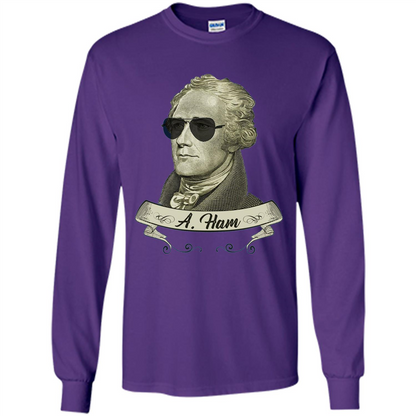 Cool Sunglasses T-shirt Funny Hamilton T-shirt Purple