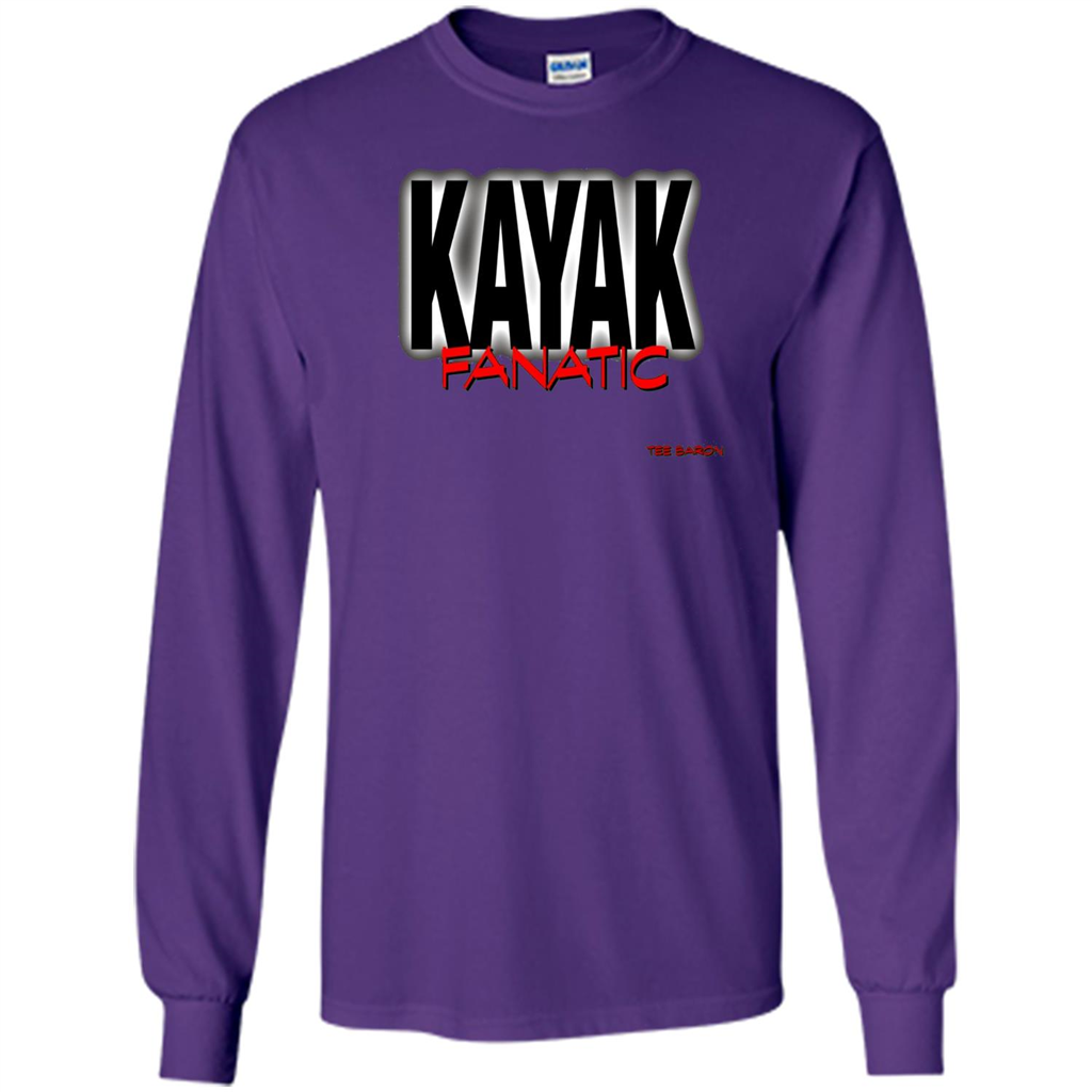 Kayak Fanatic T-Shirt Purple
