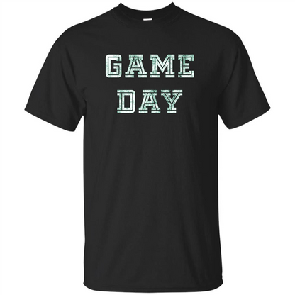 Game Day Football T-Shirt For Football Fans Black