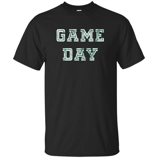 Game Day Football T-Shirt For Football Fans Black