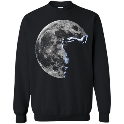 Cat Lover T-shirt Cat And Moon Black
