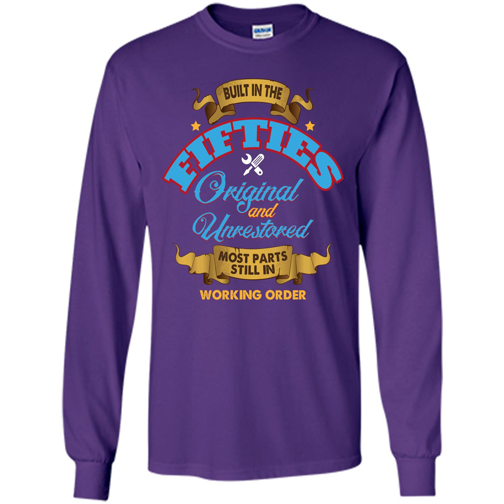 Built in 50s Original and Unrestored Most Parts Still In Working Order T-shirt Purple