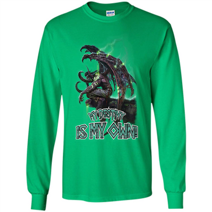 World of Warcraft T-shirt My Destiny Is My Own T-shirt Irish Green
