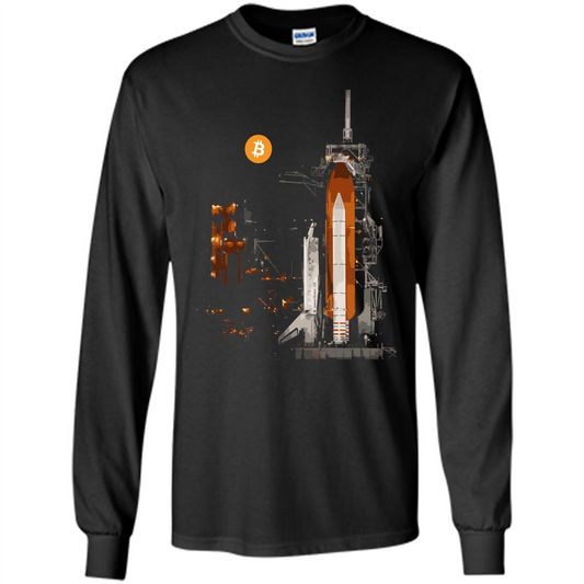Bitcoin T-Shirt Crypto Shirt Blockchain T-shirt Moon Black