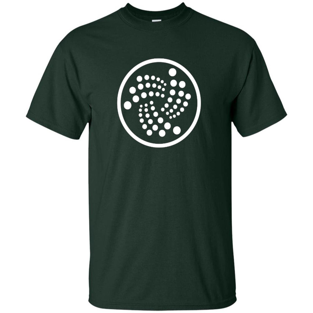 Iota T-Shirt - MIOTA Cryptocurrency Blockchain Token T-shirt Forest Green