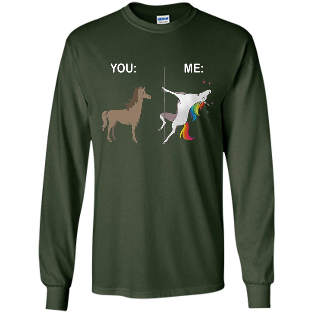 Cute Unicorn You And Me T-shirt Forest Green