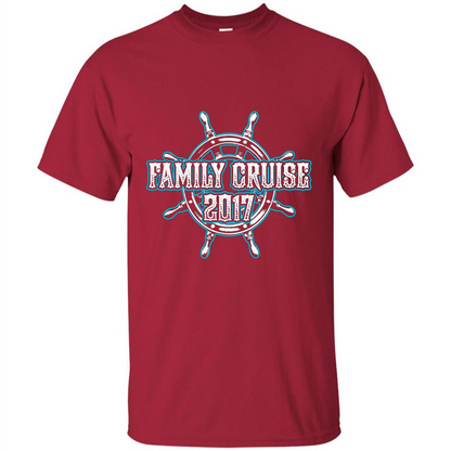Family Cruise 2017 T-Shirt Family Vacation T-shirt Cardinal