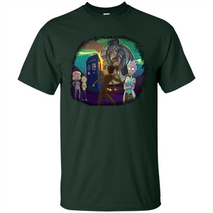 Doctorwho Vs Rick And Morty T-shirt