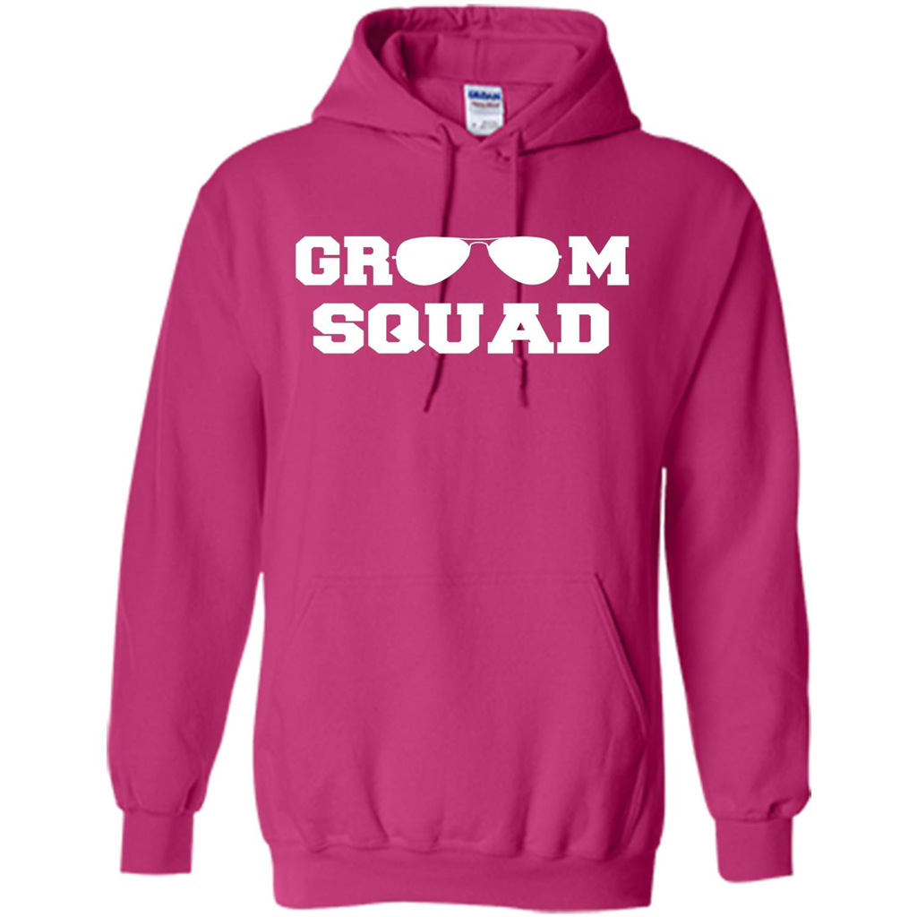 Cool Groom Squad T-Shirt Wedding Party Gift Shirt Heliconia