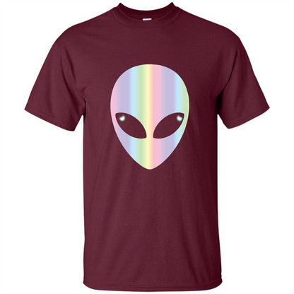 Alien Head T-shirt Maroon