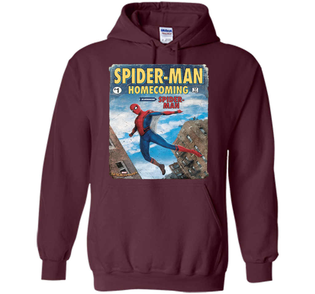 Marvel Spider-Man Homecoming Revamp #1 Issue Graphic T-Shirt t-shirt Maroon