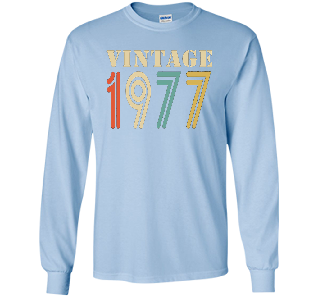 Vintage 1977 - 40th birthday gift shirt t-shirt Light Blue