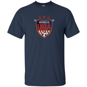 US National Woman's Soccer T-shirt USA Shield 1985 T-shirt