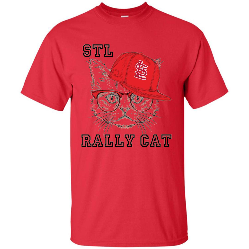 STL Rally Cat T-Shirt Saint Louis Rally Cat T-shirt Red