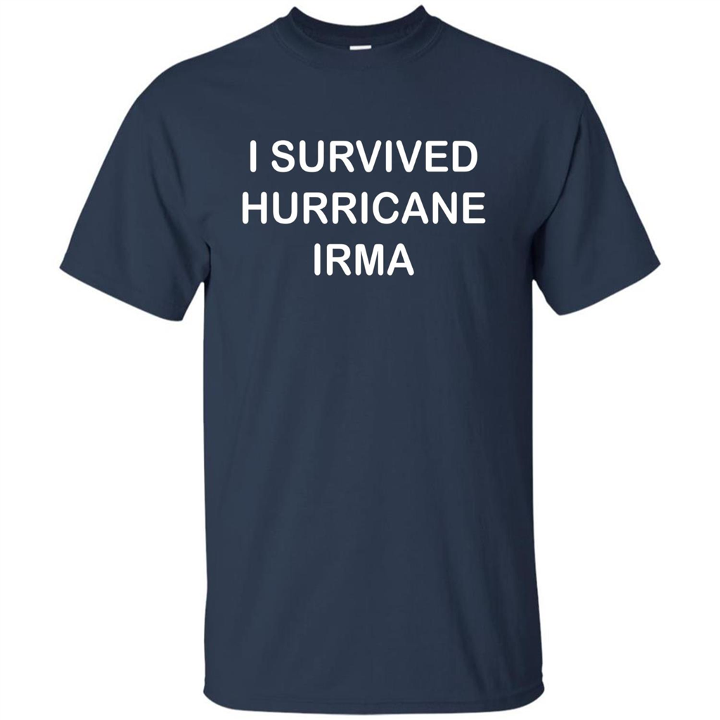 I Survived Hurricane Irma T-shirt Navy
