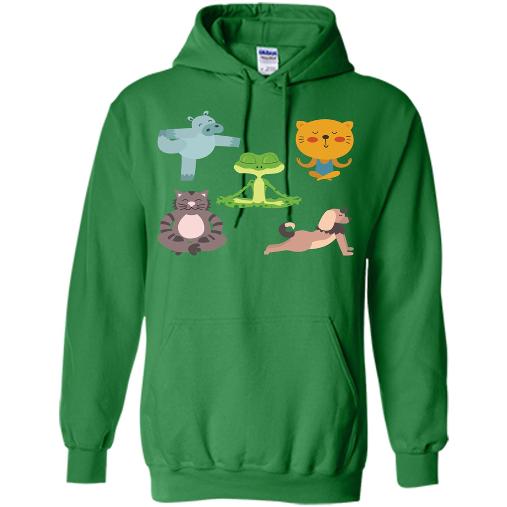 Yoga Animals T-shirt Sphynx Yoga Irish Green