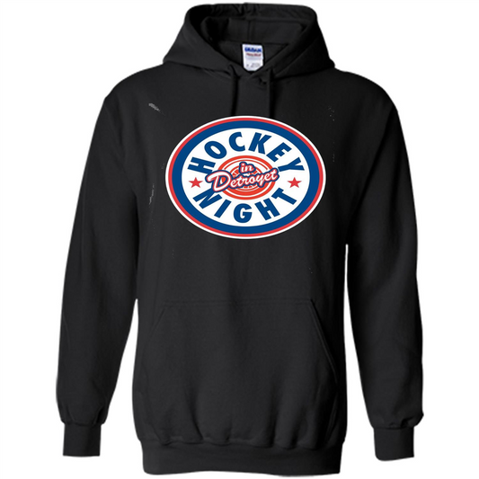 Hockey Night In Detroyet T-shirt Black
