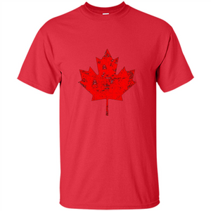 Canada Day T-Shirt. Canada Maple Flag Distressed T-shirt