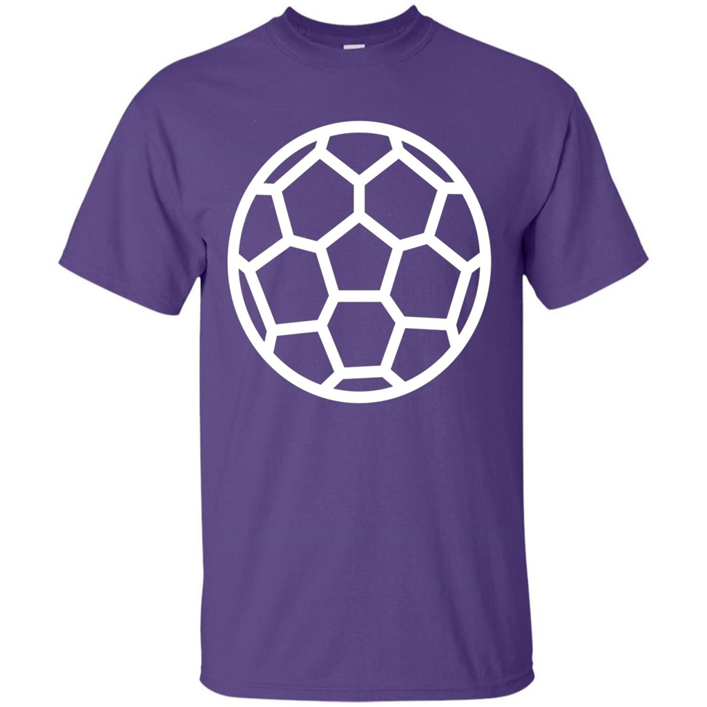 I Love American Soccer Ball Modern Sport T-shirt Purple