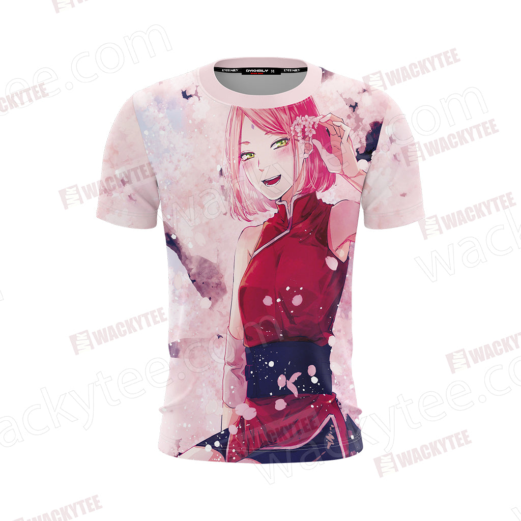 Naruto Sakura Haruno Unisex 3D T-shirt