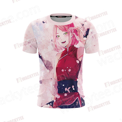 Naruto Sakura Haruno Unisex 3D T-shirt