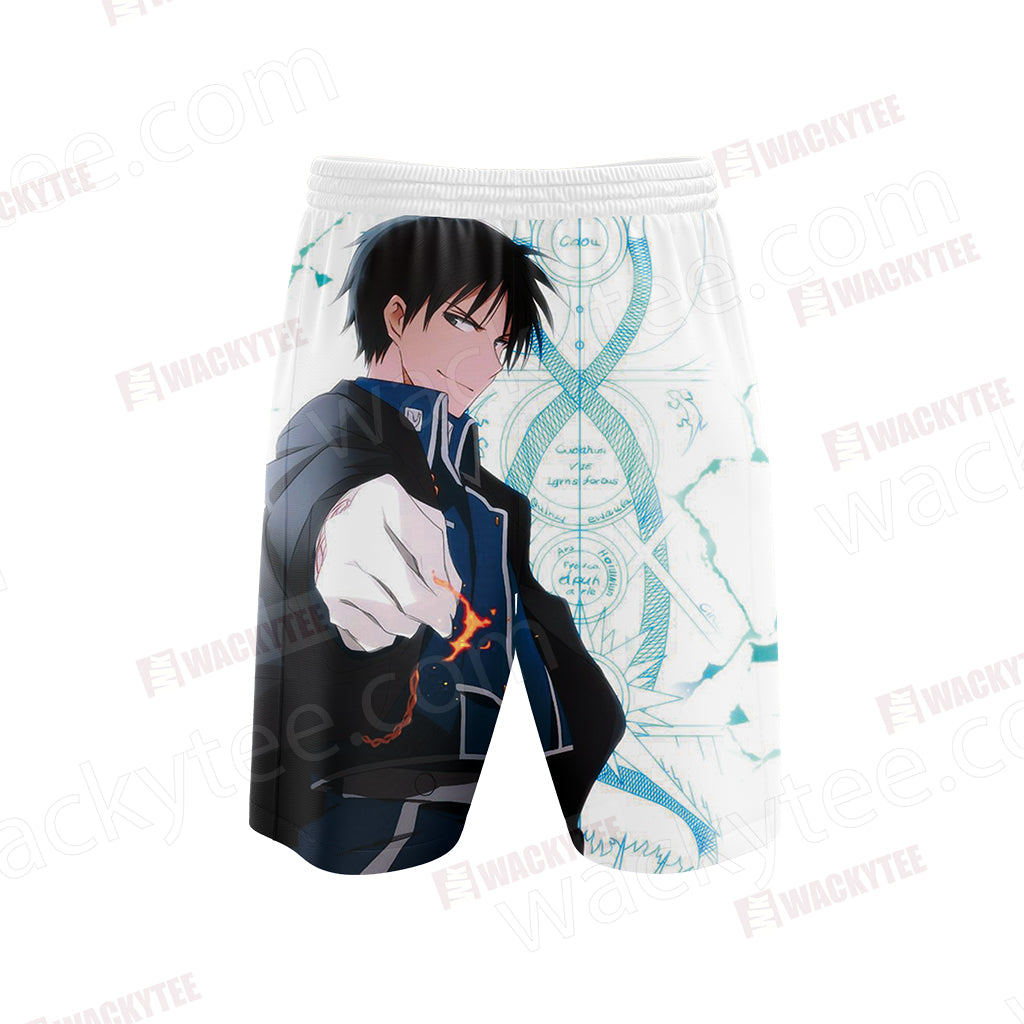 Fullmetal Alchemist Roy Mustang Beach Shorts