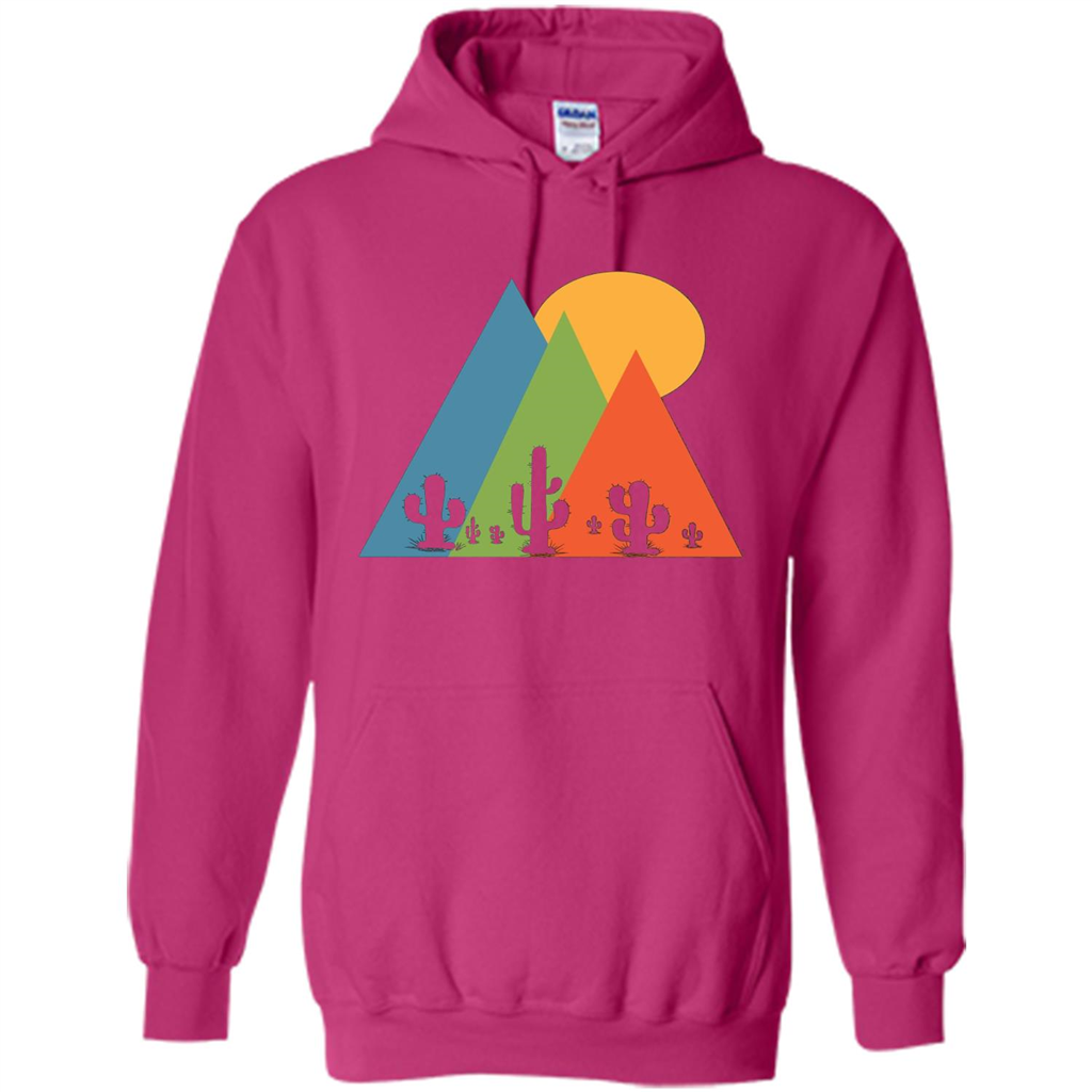 Cactus, Mountain and Sun T-shirt Heliconia