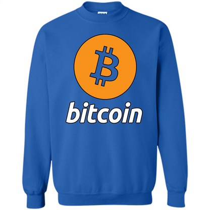 Bitcoin Logo Cryptocurrency BTC T-shirt Royal