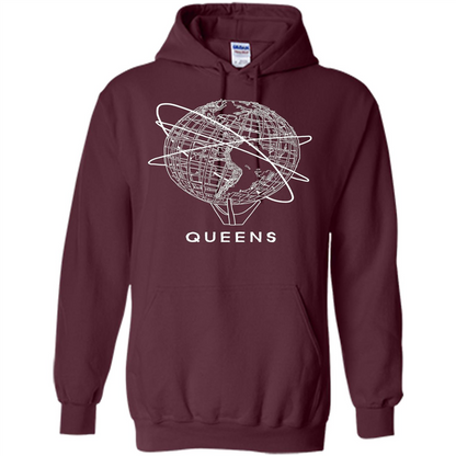 Queens New York Unisphere T-shirt Maroon