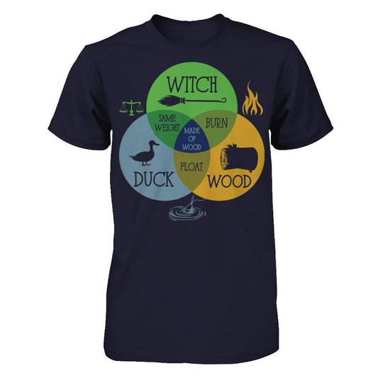 Witch, Duck, Wood Next Level - Unisex Fitted Tee Midnight Navy