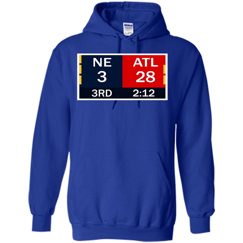 NE 3 ATL 28 Final T-shirt 2 Sides 1 Game Royal
