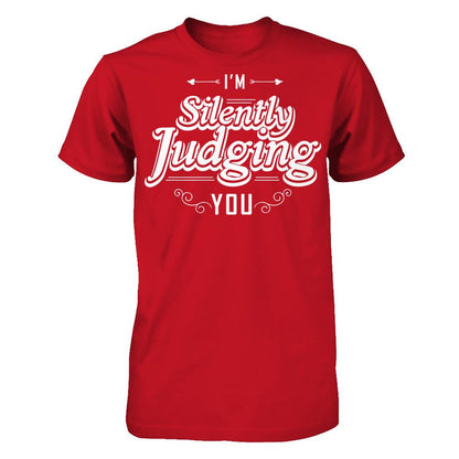 I'm Silently Judging You T-shirt Gildan - Short Sleeve Tee Red