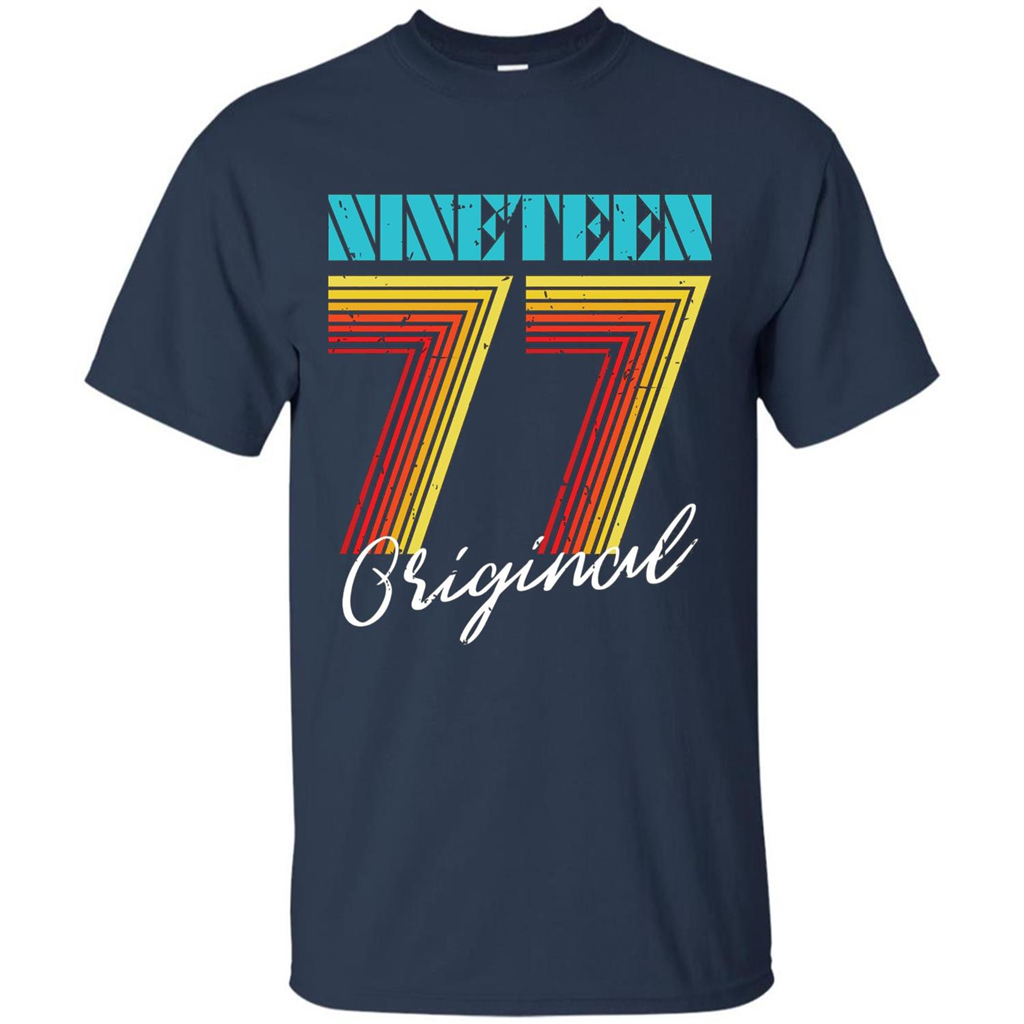 Original 1977 Birthday T-shirt Navy