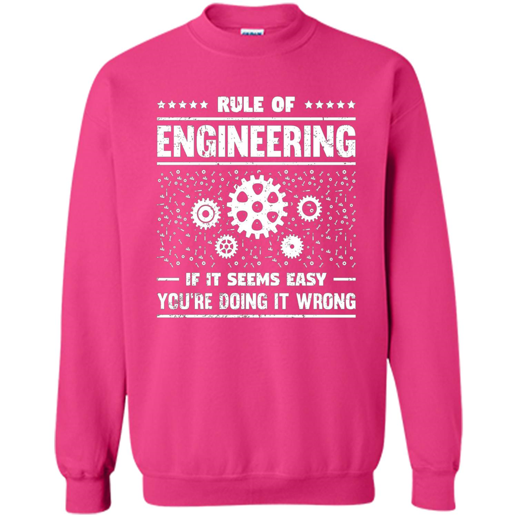 Funny Engineer T-Shirt Rule Of Engineering T-shirt Heliconia