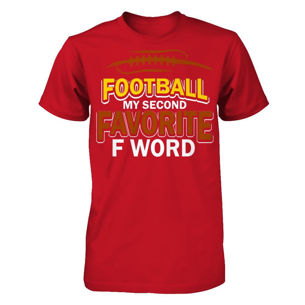 Football - My Second Favorite F Word T-shirt Gildan - Short Sleeve Tee Red