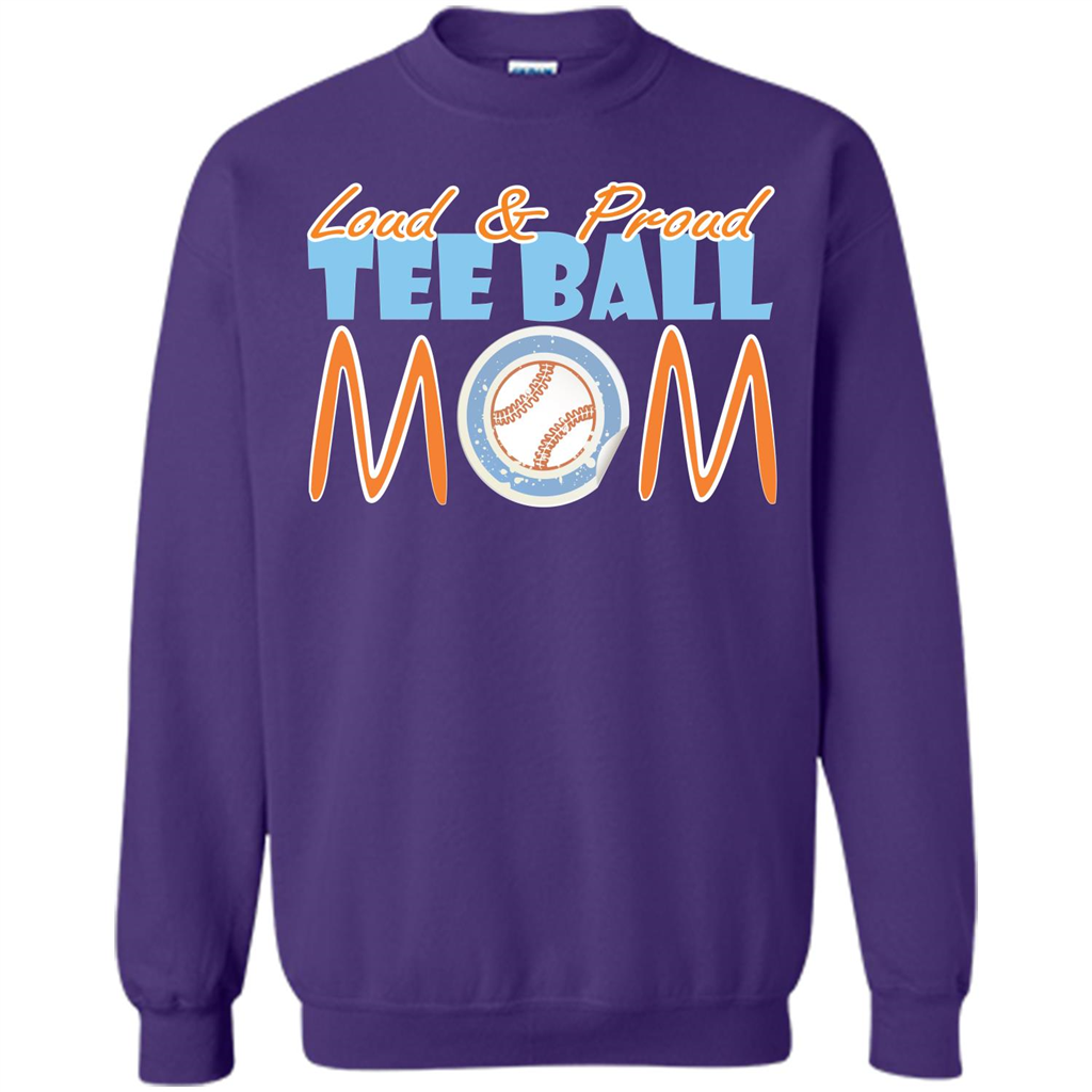 Softball Mommy T-shirt Loud And Proud Orange