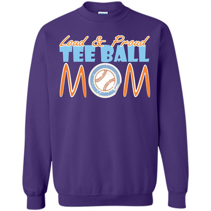 Softball Mommy T-shirt Loud And Proud Orange