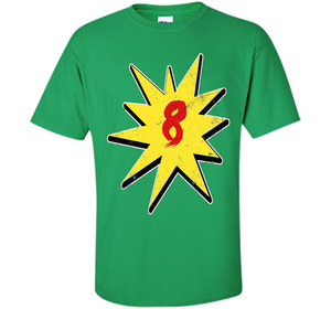 Eighth Birthday Shirt Super Hero Birthday Shirt 8 Year Old shirt