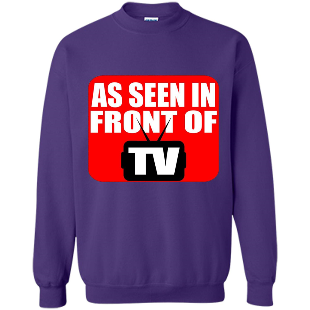 As Seen In Front Of TV T-shirt Purple
