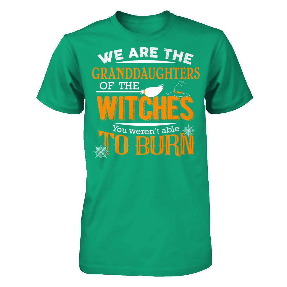 We Are The Granddaughters Of The Witches You Weren’t Able To Burn Gildan - Short Sleeve Tee Kelly Green
