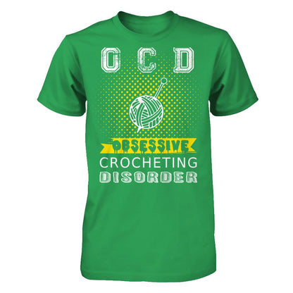 OCD - Obsessive Crocheting Disorder Next Level - Unisex Fitted Tee Kelly Green