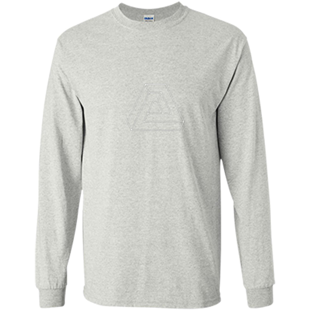 Optical Illusion - Impossible Figure T-shirt Ash