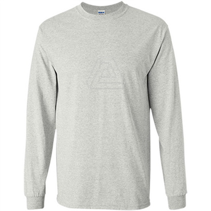 Optical Illusion - Impossible Figure T-shirt Ash
