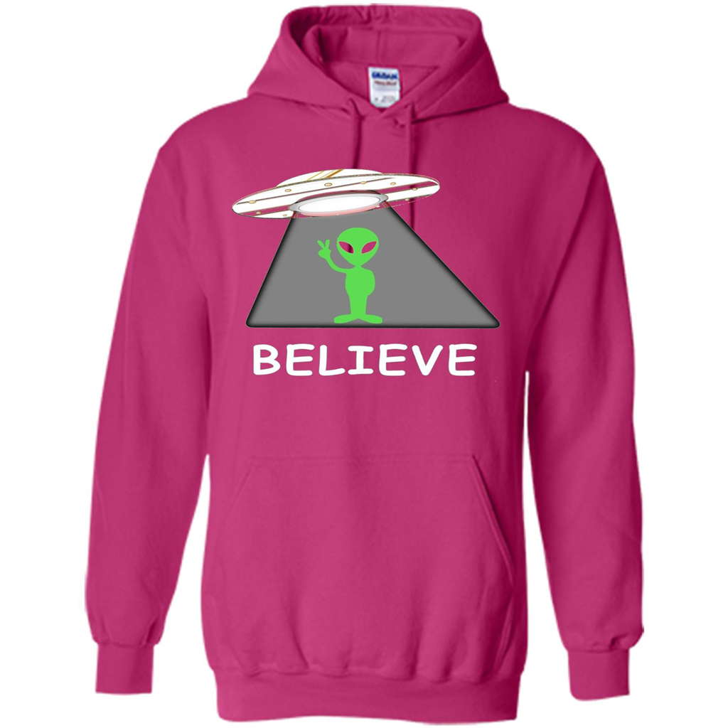 I Believe Alien T-shirt New Cool UFO T-shirt Heliconia
