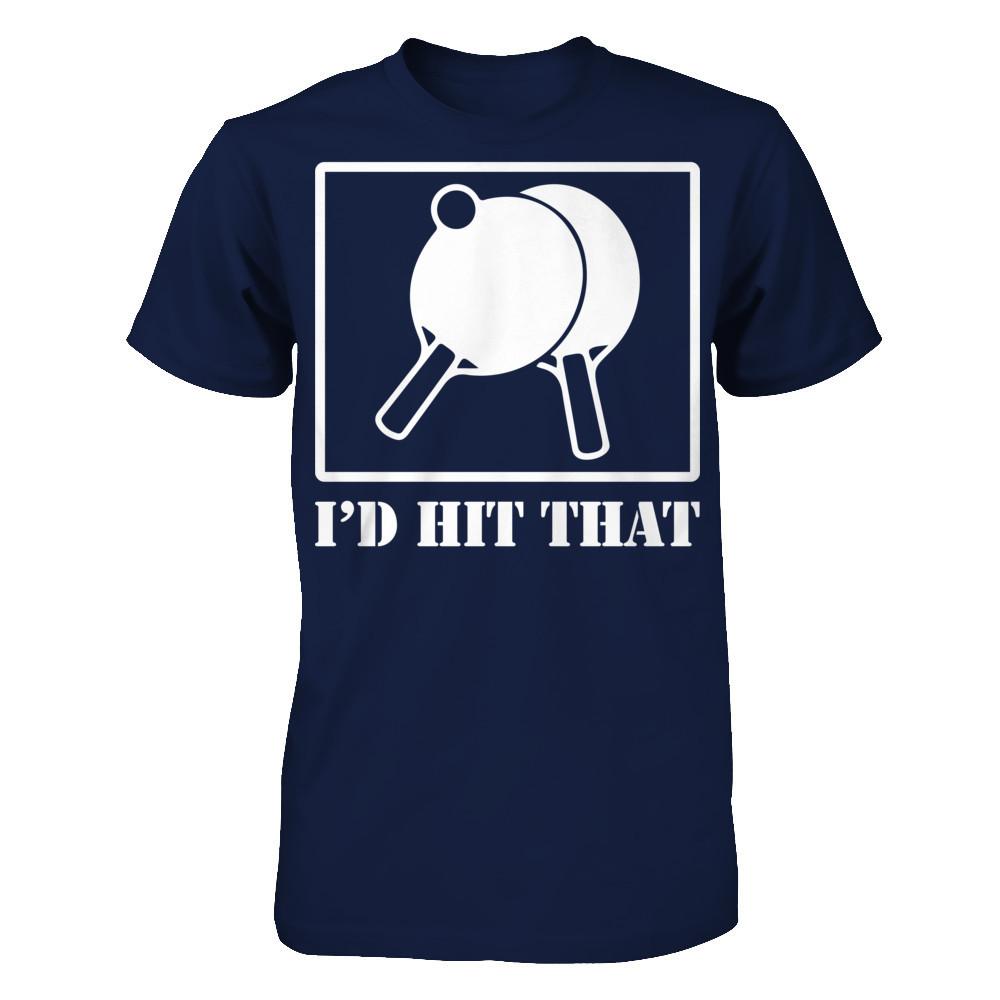 Table Tennis - I'd Hit That Gildan - Short Sleeve Tee Navy