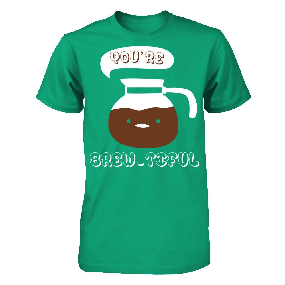 You're Brew-tiful Gildan - Short Sleeve Tee Kelly Green