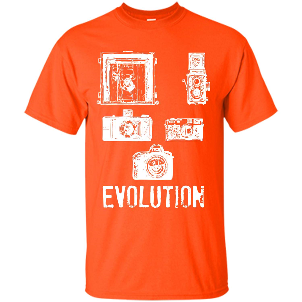 Photographer T-shirt Evolution T-shirt Orange