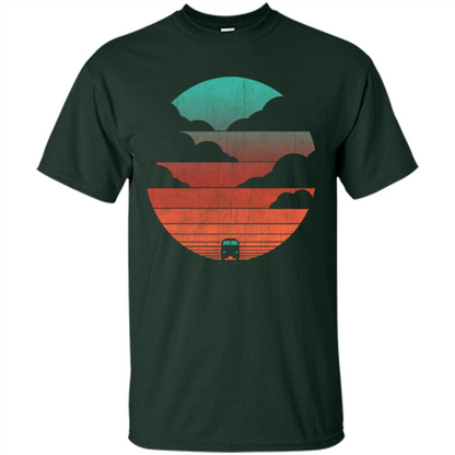 Driving Into The Sunset T-shirt Forest Green